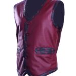 The Warriors Maroon Leather Vest Halloween Costumes