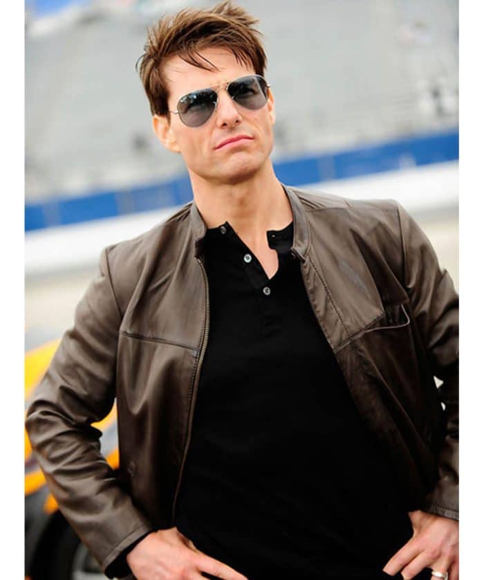 Tom Cruise Brown Leather Jacket outfit