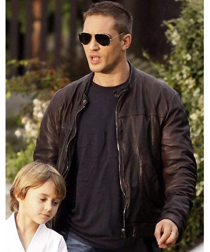 Tom Hardy This Means War Leather Jacket - USA Leather Factory