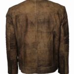 Tryphone Brown Distressed Leather Jackets
