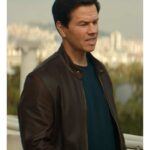 Uncharted Mark Wahlberg Brown Leather Jacket for men