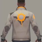 Valorant Phoenix Fiery White Leather Jackets back