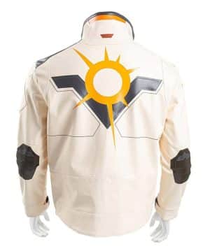Valorant Phoenix Fiery White Leather Jacket - Image 5