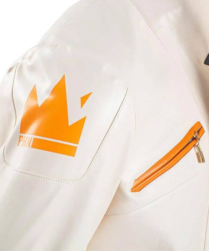 Valorant Phoenix Fiery White Leather Jackets