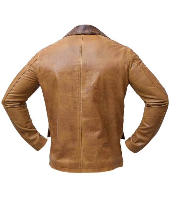 8. Wes Bentley Yellowstone Jamie Dutton Brown Leather Jacket usa