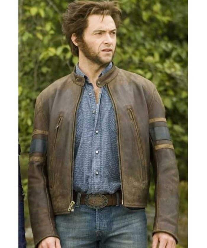 X-Men Wolverine Brown Leather Jacket