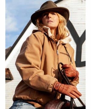 Yellowstone Beth Dutton Hoodie Fur Jacket