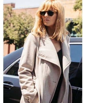Kelly Reilly Yellowstone Beth Dutton White Wool Coat