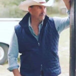 Yellowstone John Dutton Quilted Blue Vest