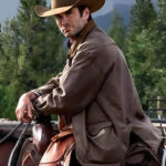 Yellowstone Wes Bentley Brown Waxed Cotton Jacket