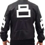 8 Ball Leather Bomber Jacket for Men and Women