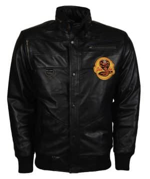 Cobra Kai Johnny Lawrence Black Leather Jacket