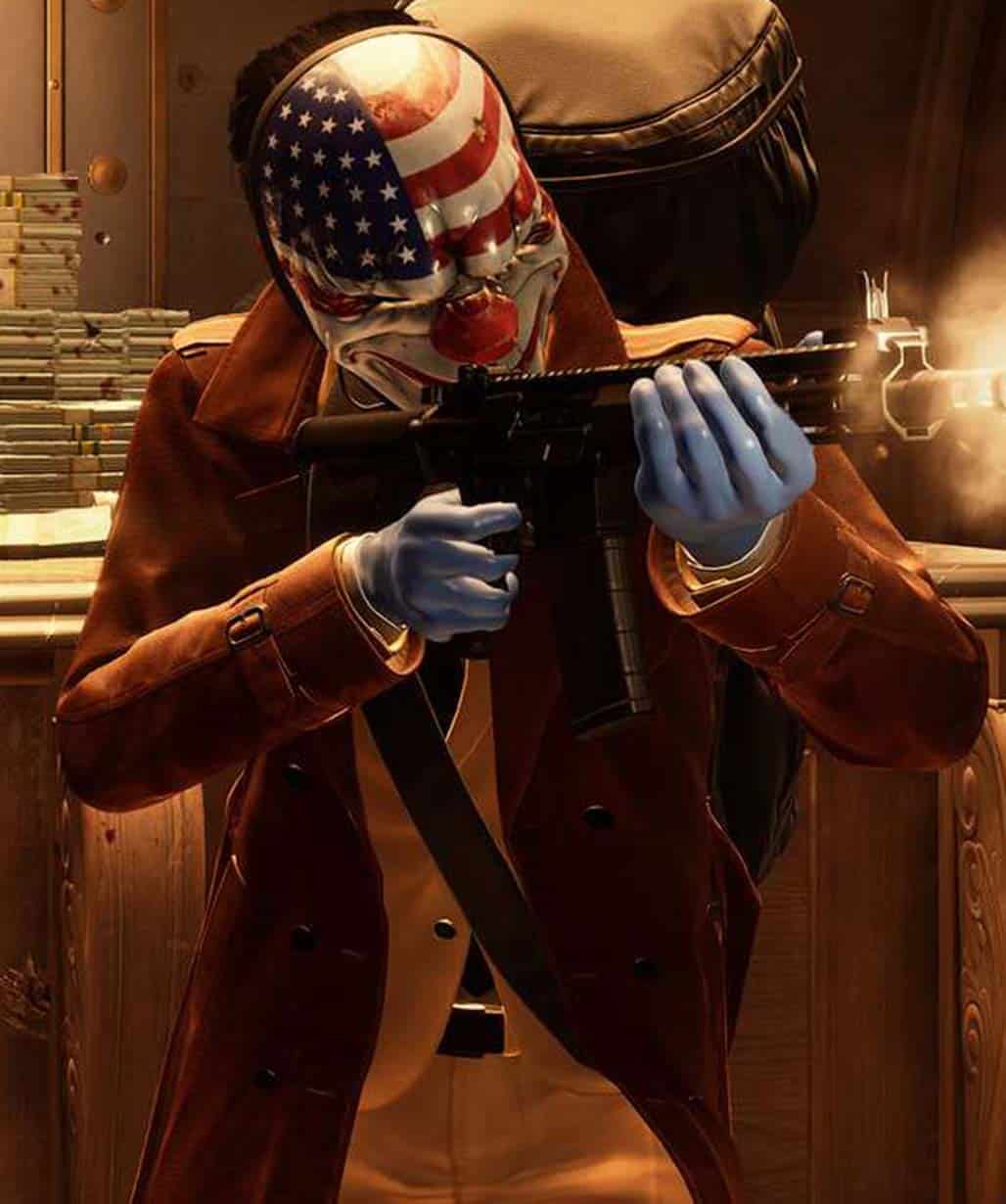 Dallas Nathan Steele Costume Payday 3 Leather Coat-men