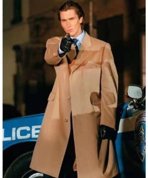 American Psycho Christian Bale Brown Coat
