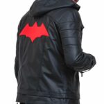 Batman Arkham Knight Redhood Black Leather Jacket