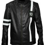 Ben 10 Alien Swarm Ryan Kelley Black Leather Jacket