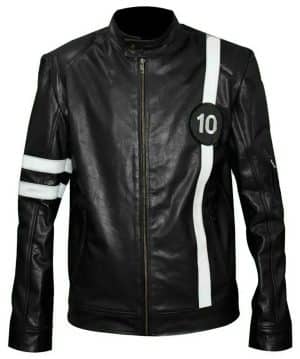Ben 10 Alien Swarm Ryan Kelley Black Leather Jacket