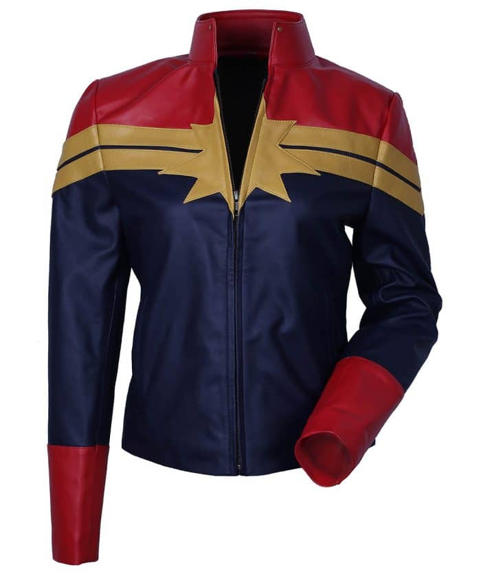 Captain Marvel Brie Larson Leather Cosplay Jacket cosplay