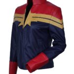 Captain Marvel Brie Larson Leather Jacket cosplay