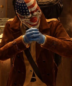 Dallas Nathan Steele Costume Payday 3 Leather Coat