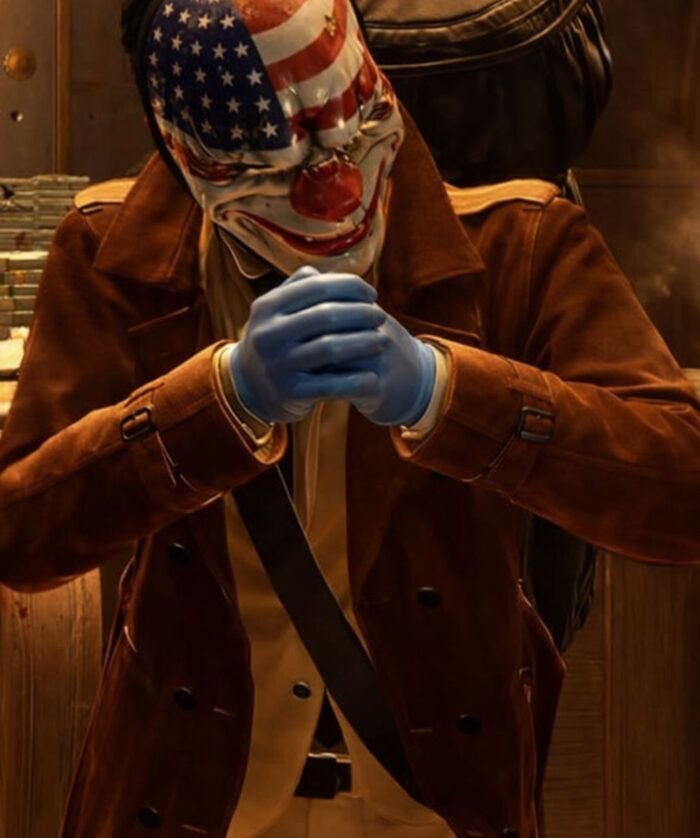Dallas Nathan Steele Costume Payday 3 Leather Coat