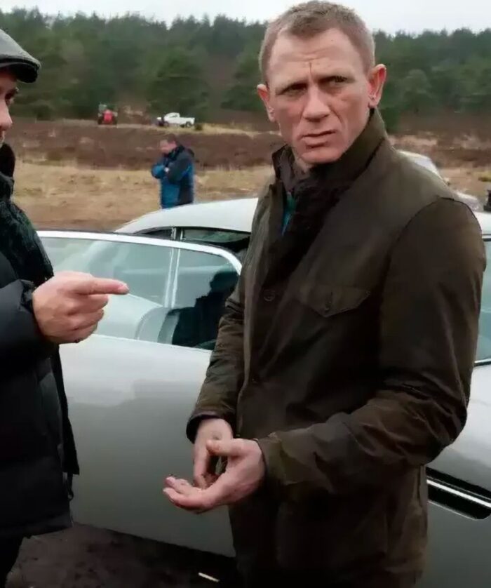 Daniel Craig Waxed Cotton Brown Jacket