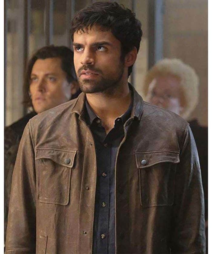 Eclipse The Gifted Sean Teale Leather Jacket Men