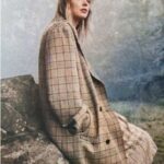 Folklore Taylor Swift Long Checkered Coat