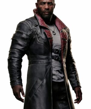 Idris Elba Cyberpunk 2077 Phantom Liberty Leather Coat