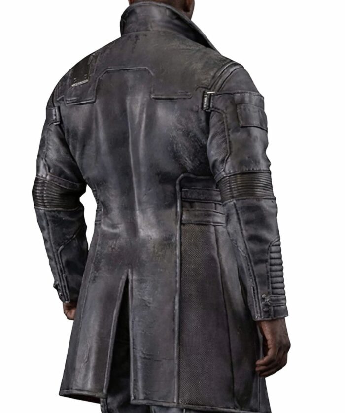 Idris Elba Cyberpunk 2077 Phantom Liberty Leather Coat