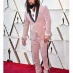Jason Momoa Pink Velvet Tuxedo