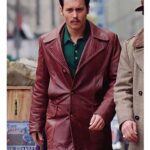 Johnny Depp Donnie Brasco Brown Leather Blazer