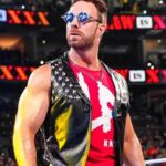 LA Knight WWE Black Leather Vest