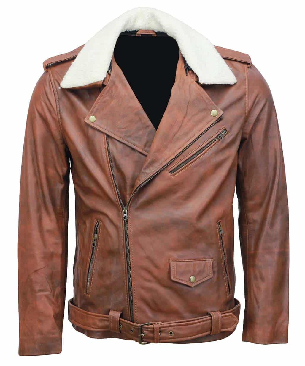 mens-brown-fur-collar-leather-jacket
