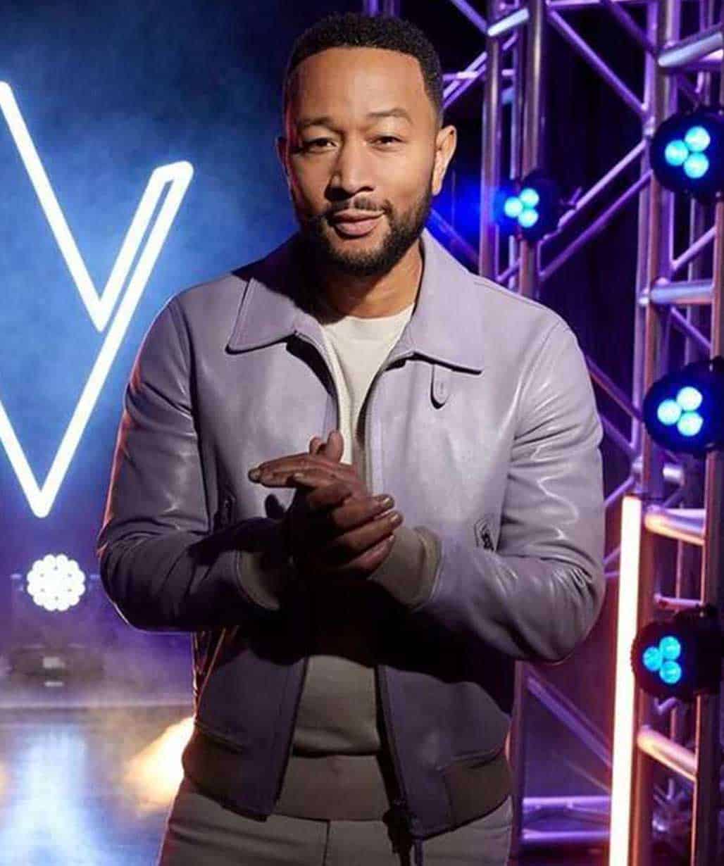 On The Voice John Legend Leather Jacket