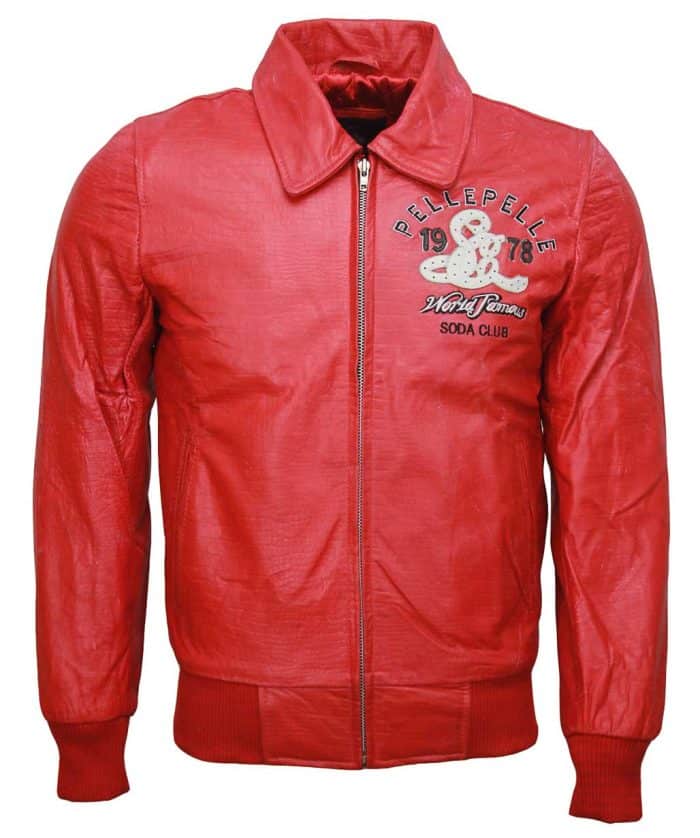 Pelle Pelle Soda Club Red Leather Jacket