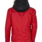 Red and Black Santa Claus Leather Jacket costume