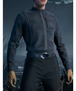 Star Wars Jedi Survivor Cal Kestis Black Leather Jacket