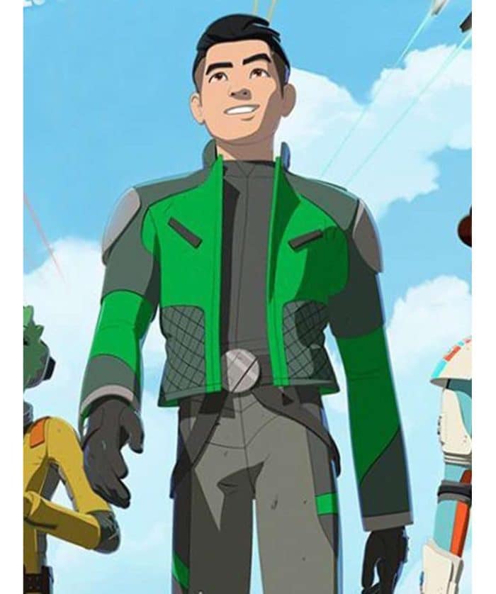 Star Wars Resistance Kazuda Xiono Green Jacket