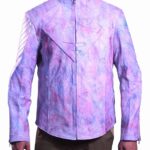 Superman Rainbow Hand Waxed Leather Jacket