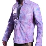 Superman Rainbow Hand Waxed Leather Jacket Outfit
