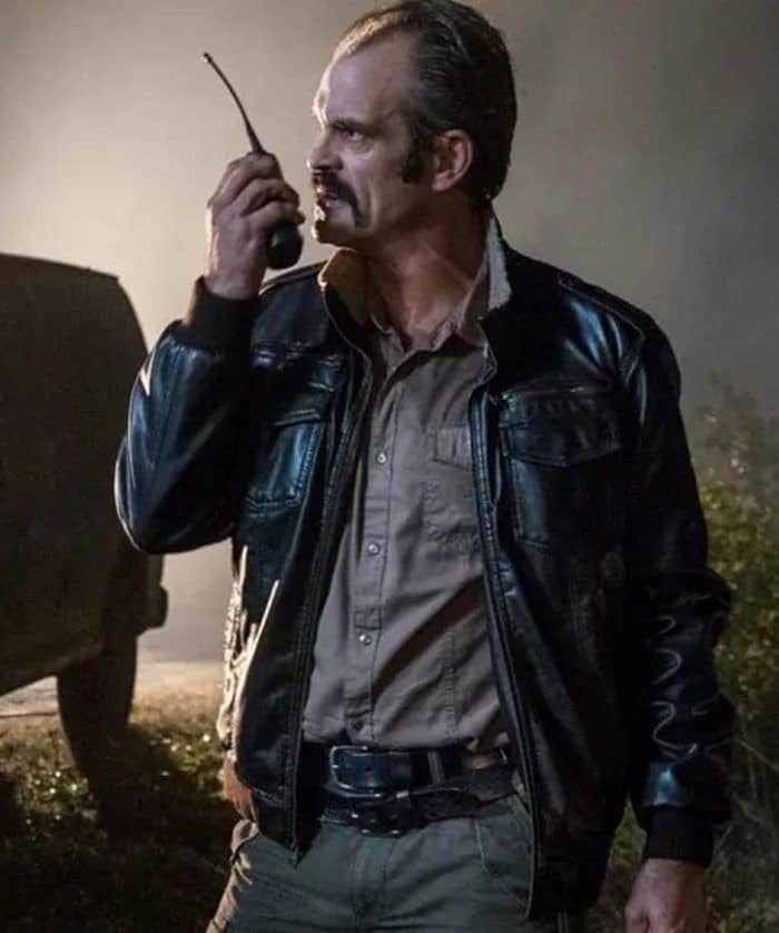 Steven Ogg The Walking Dead Simon Leather Jacket Outfit