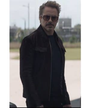 Tony stark leather jacket cheap
