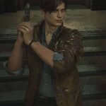 Resident Evil 2 Leon Kennedy Brown Leather Jacket