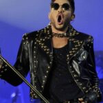 Adam Lambert Concert Studded Leather Jacket