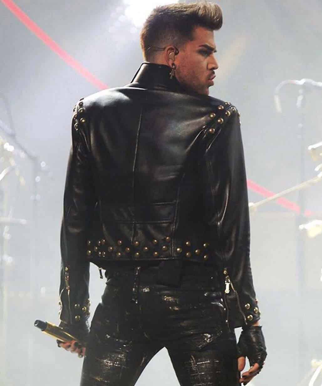 adam-lambert-concert-studded-leather-jacket-back