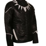 Chadwick Boseman Black Panther Leather Jacket Outfit