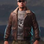Far Cry 5 Aviator Fur Collar Leather Jacket