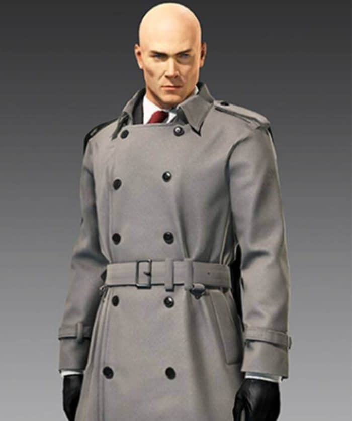 Hitman 2 Silent Assassin Agent 47 Grey Trench Coat
