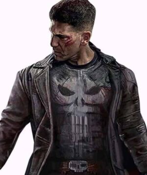 Jon Bernthal The Punisher Leather Trench Coat
